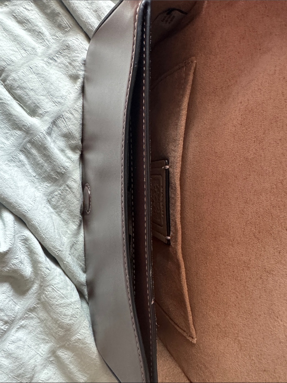COACH Andrea Brown Signature Shoulder Bag with matching wallet - Picture 5 of 8